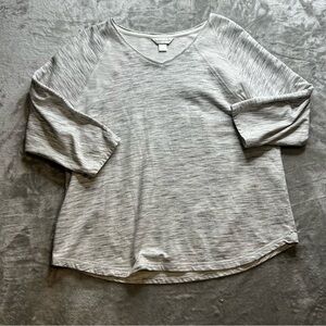 Coldwater Creek Vneck Gray Women's Top